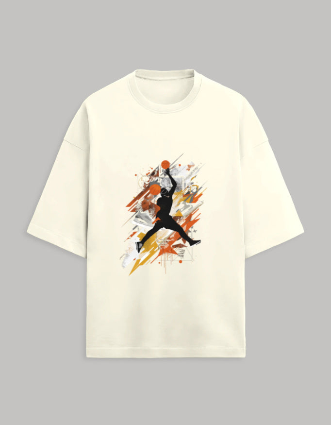 Terry Oversized Tee oversized fit cotton fabric heavyweight fabric detail view by HAViT Apparel