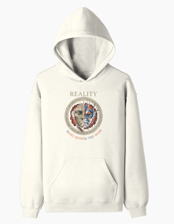 The Hidden Self Pullover Hoodie hoodie regular fit cotton fabric heavyweight fabric detail view by HAViT Apparel
