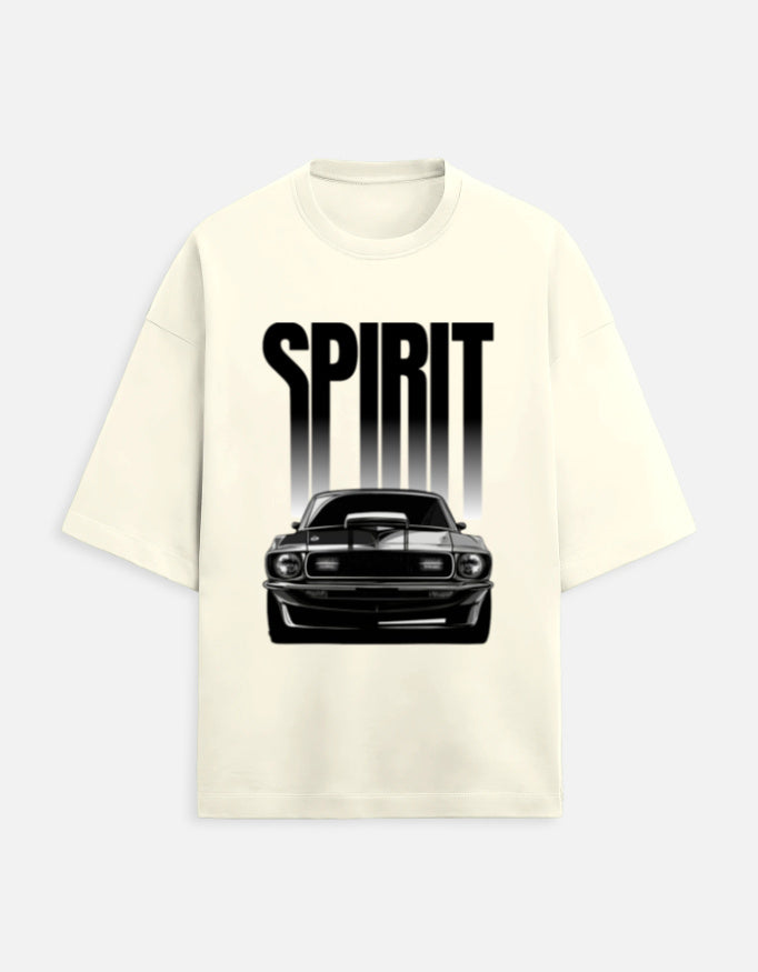 Midnight Sprint Oversized Terry Tshirt oversized fit cotton fabric heavyweight fabric graphic print detail view by HAViT Apparel