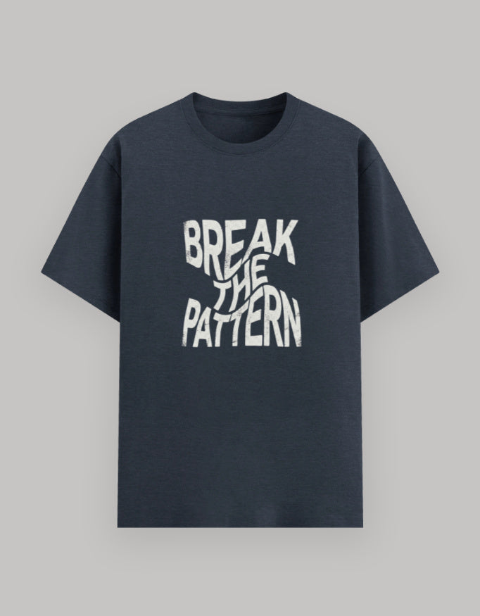 Break The Pattern Basic T-Shirt cotton fabric heavyweight fabric detail view by HAViT Apparel
