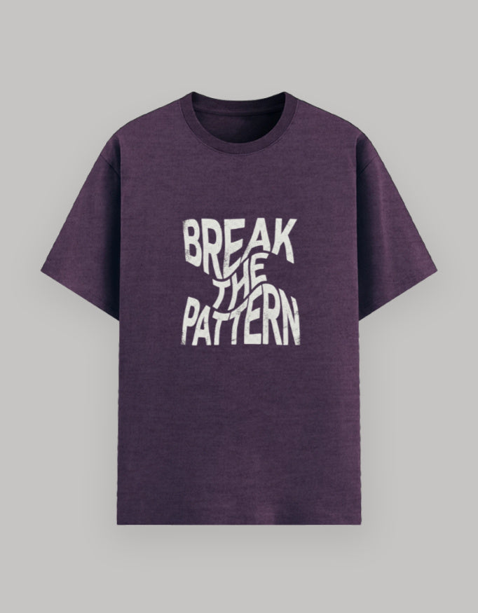 Break The Pattern Basic T-Shirt cotton fabric heavyweight fabric detail view by HAViT Apparel