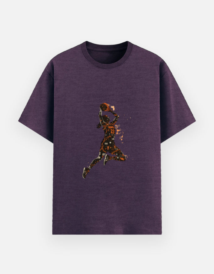 Unisex Basic T-Shirt cotton fabric heavyweight fabric detail view by HAViT Apparel