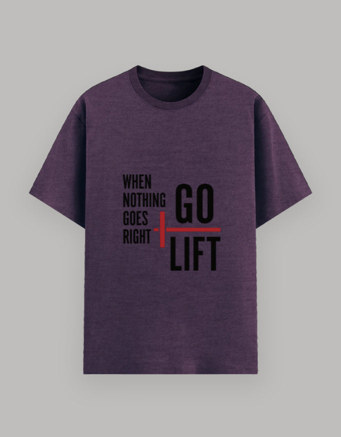 Go Lift Basic Tee t-shirt detail view by HAViT Apparel