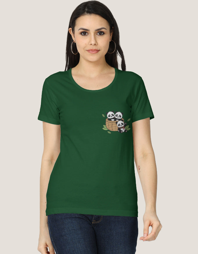 Women's Classic T-Shirt regular fit cotton fabric heavyweight fabric detail view by HAViT Apparel