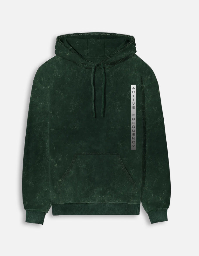 Acid Wash Oversized Hoodie – 300 GSM Heavyweight Cotton hoodie oversized fit acid washed cotton fabric heavyweight fabric detail view by HAViT Apparel