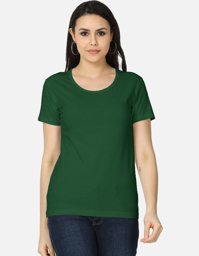 Women's Classic T-Shirt regular fit cotton fabric heavyweight fabric detail view by HAViT Apparel