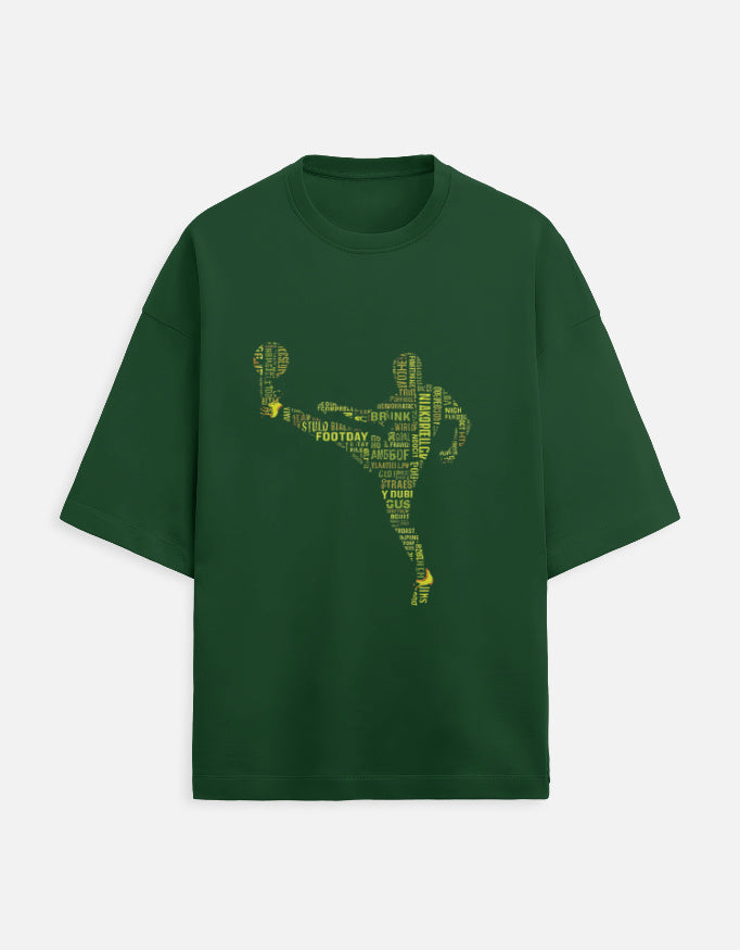 Unisex Terry Oversized Tee oversized fit cotton fabric heavyweight fabric detail view by HAViT Apparel