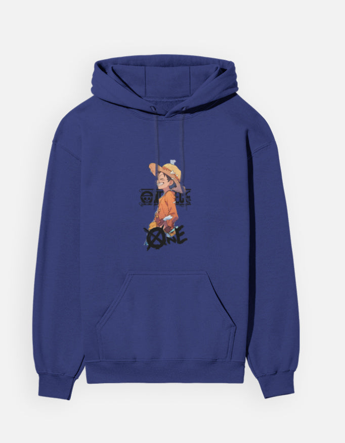 Anime Hoodie hoodie regular fit cotton fabric heavyweight fabric graphic print printed design anime inspired design detail view by HAViT Apparel