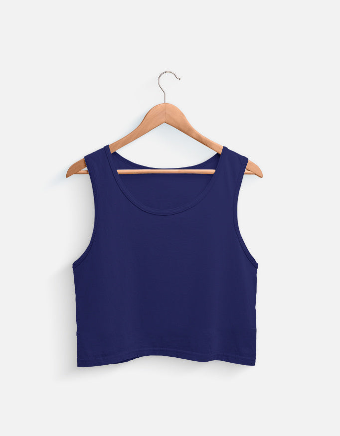 Crop Tank regular fit cotton fabric heavyweight fabric detail view by HAViT Apparel