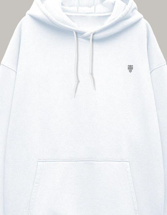 HAViT Crest Oversized Hoodie hoodie oversized fit cotton fabric heavyweight fabric detail view by HAViT Apparel
