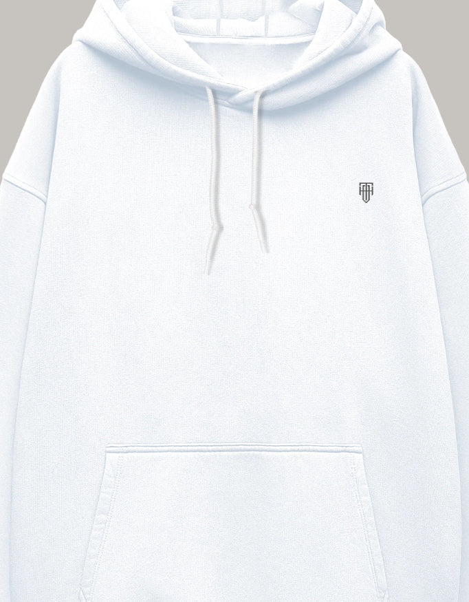 HAViT Crest Oversized Hoodie hoodie oversized fit cotton fabric heavyweight fabric detail view by HAViT Apparel