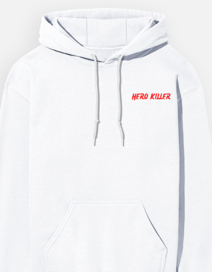 Anime Hoodie hoodie regular fit cotton fabric heavyweight fabric graphic print printed design anime inspired design detail view by HAViT Apparel