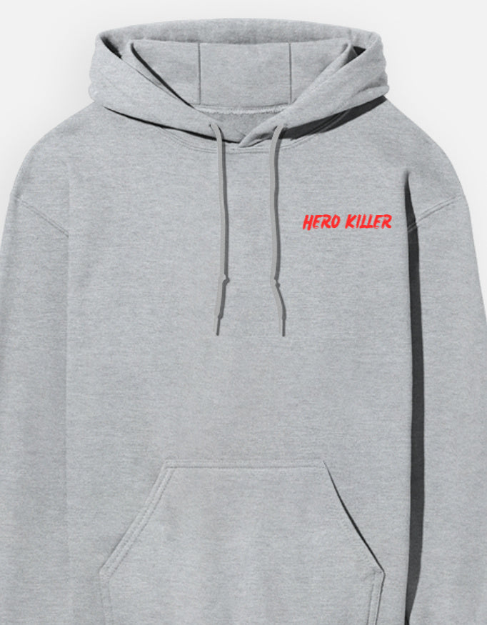 Anime Hoodie hoodie regular fit cotton fabric heavyweight fabric graphic print printed design anime inspired design detail view by HAViT Apparel
