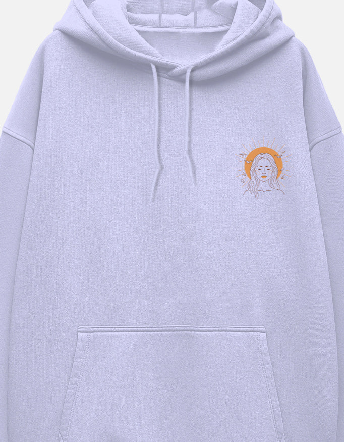 Light Bearer Oversized Hoodie hoodie oversized fit cotton fabric heavyweight fabric detail view by HAViT Apparel