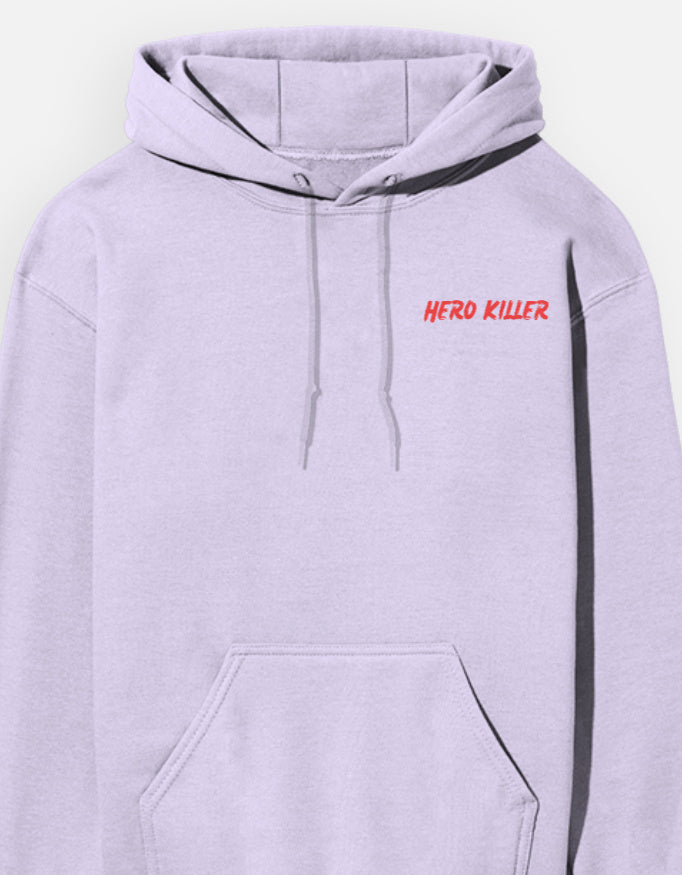 Anime Hoodie hoodie regular fit cotton fabric heavyweight fabric graphic print printed design anime inspired design detail view by HAViT Apparel