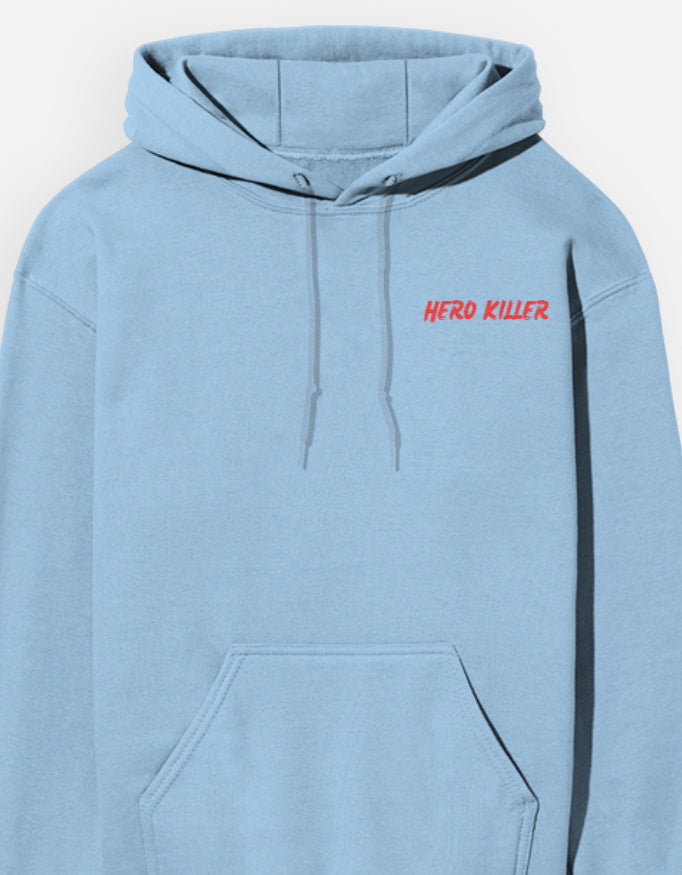 Anime Hoodie hoodie regular fit cotton fabric heavyweight fabric graphic print printed design anime inspired design detail view by HAViT Apparel