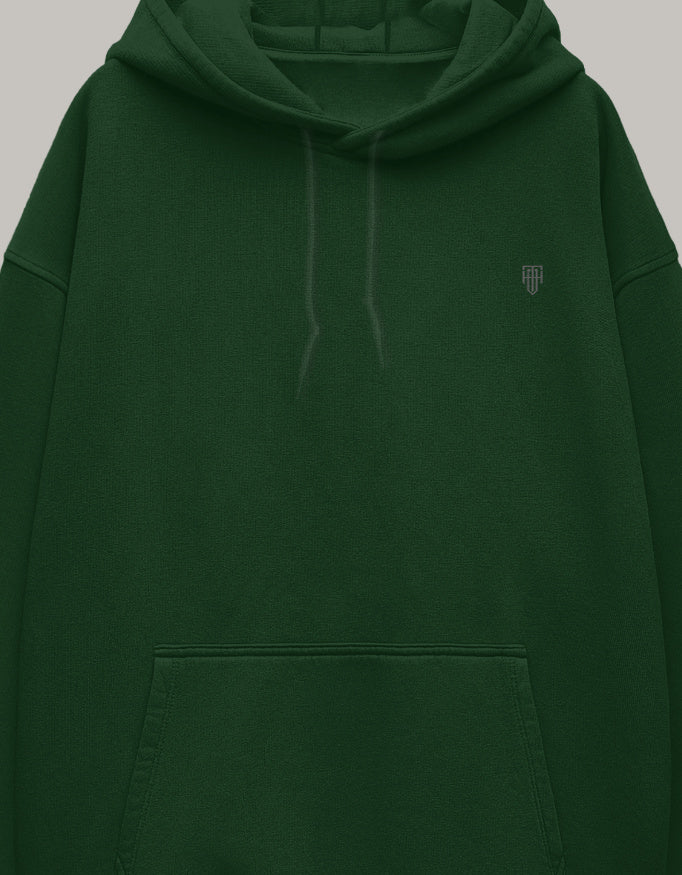 HAViT Crest Oversized Hoodie hoodie oversized fit cotton fabric heavyweight fabric detail view by HAViT Apparel