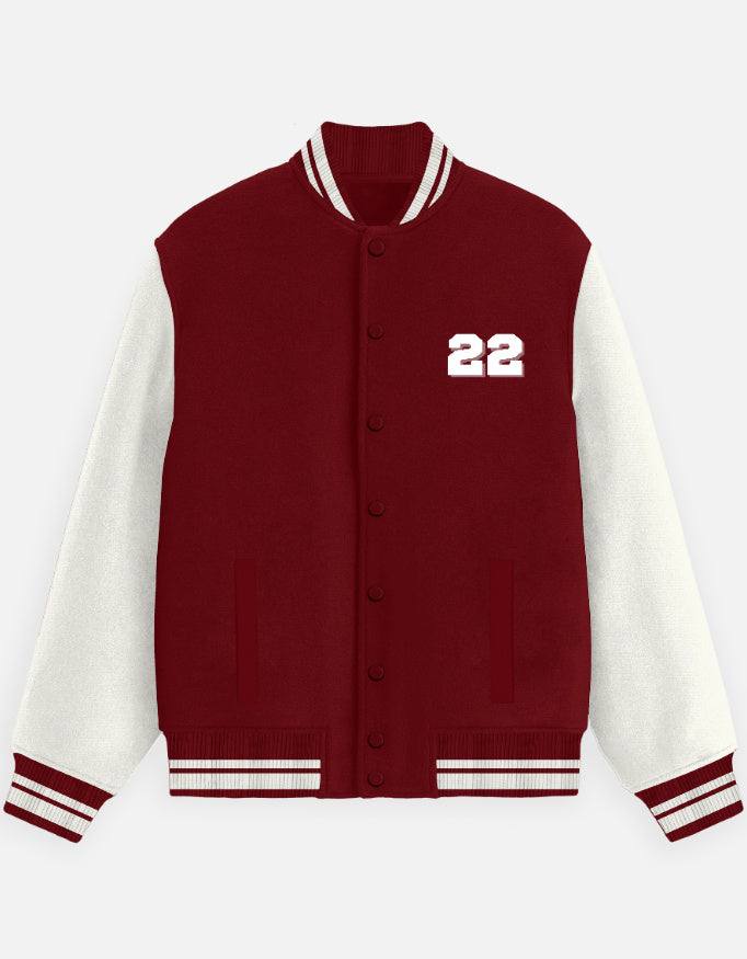 Varsity 22 Champion Series Jacket jacket cotton fabric heavyweight fabric detail view by HAViT Apparel