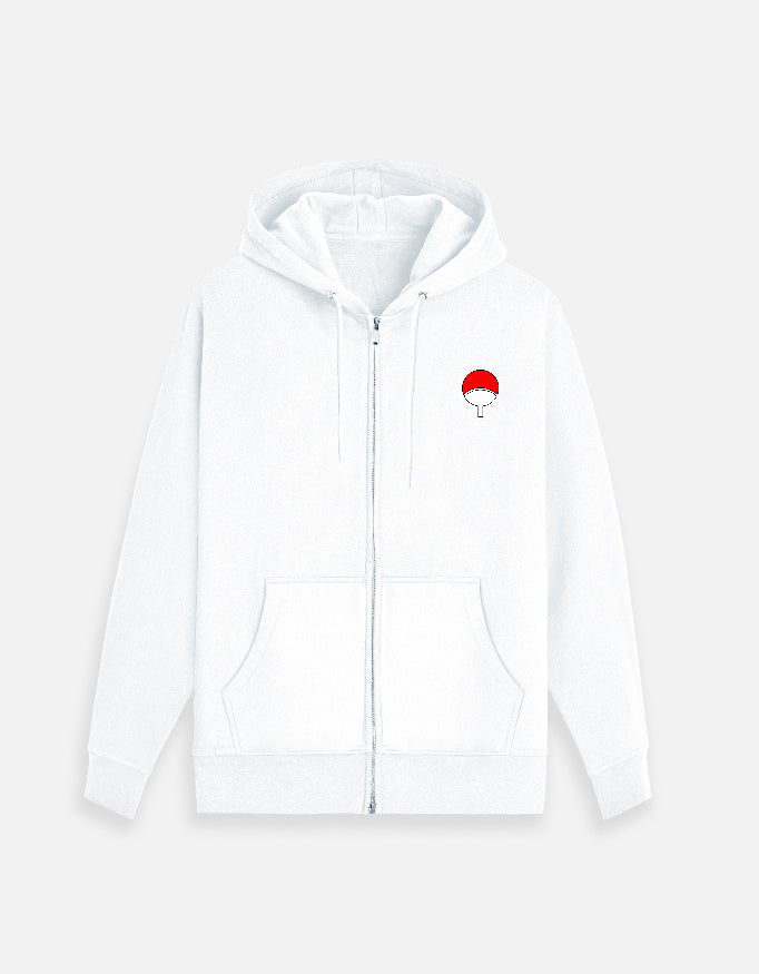 Anime Zip Hoodie hoodie regular fit cotton fabric heavyweight fabric printed design anime inspired design detail view by HAViT Apparel