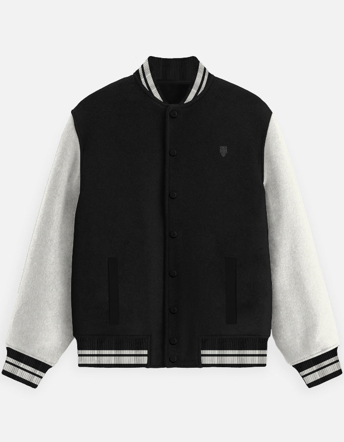 HAViT Signature Varsity Jacket jacket cotton fabric heavyweight fabric detail view by HAViT Apparel