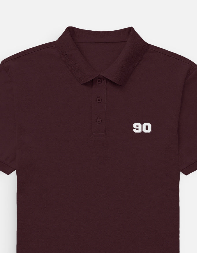 90- Men's Polo t-shirt regular fit cotton fabric heavyweight fabric detail view by HAViT Apparel