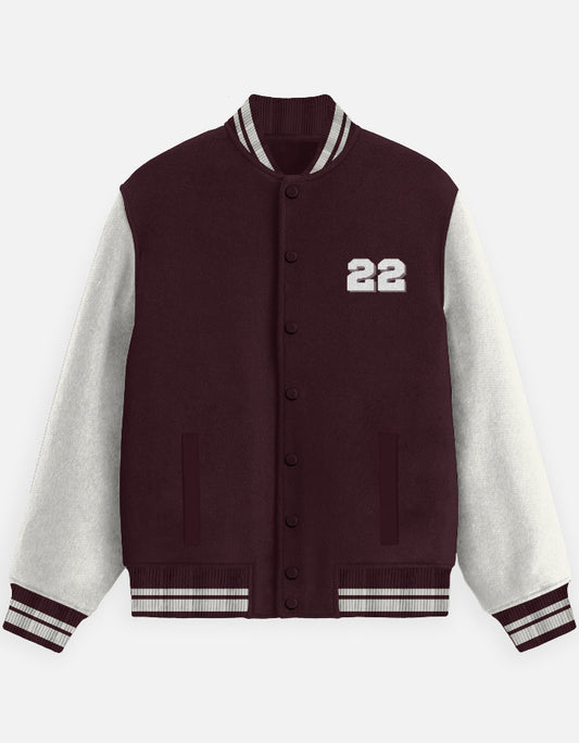 Varsity 22 Champion Series Jacket jacket cotton fabric heavyweight fabric detail view by HAViT Apparel