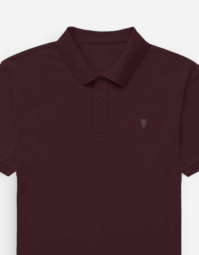 Classic Men's Polo t-shirt regular fit cotton fabric heavyweight fabric detail view by HAViT Apparel