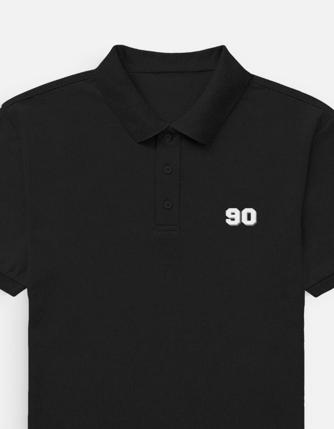 90- Men's Polo t-shirt regular fit cotton fabric heavyweight fabric detail view by HAViT Apparel