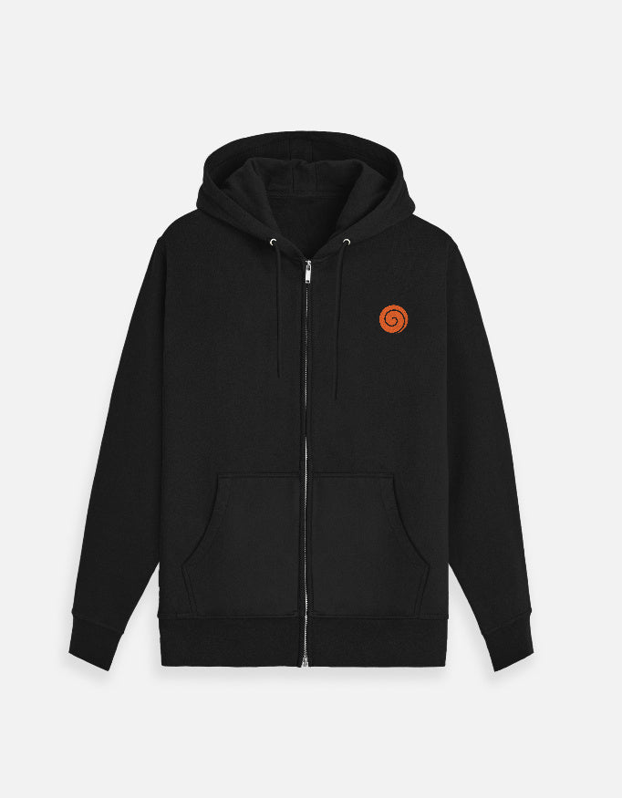 Anime Zip Hoodie hoodie regular fit cotton fabric heavyweight fabric printed design anime inspired design detail view by HAViT Apparel