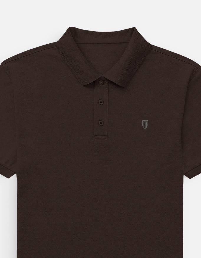 Classic Men's Polo t-shirt regular fit cotton fabric heavyweight fabric detail view by HAViT Apparel