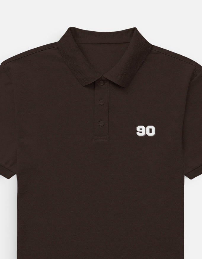 90- Men's Polo t-shirt regular fit cotton fabric heavyweight fabric detail view by HAViT Apparel