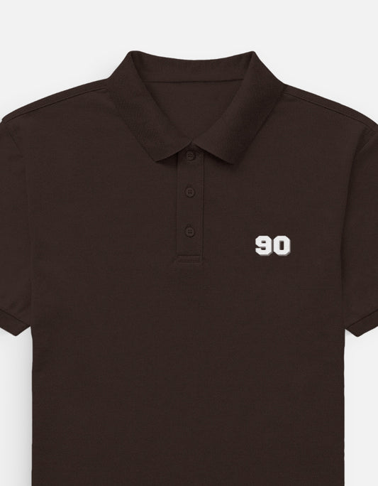 90- Men's Polo t-shirt regular fit cotton fabric heavyweight fabric detail view by HAViT Apparel