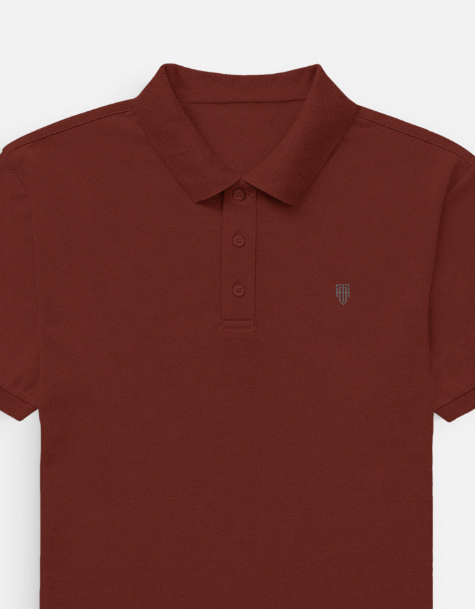 Classic Men's Polo t-shirt regular fit cotton fabric heavyweight fabric detail view by HAViT Apparel