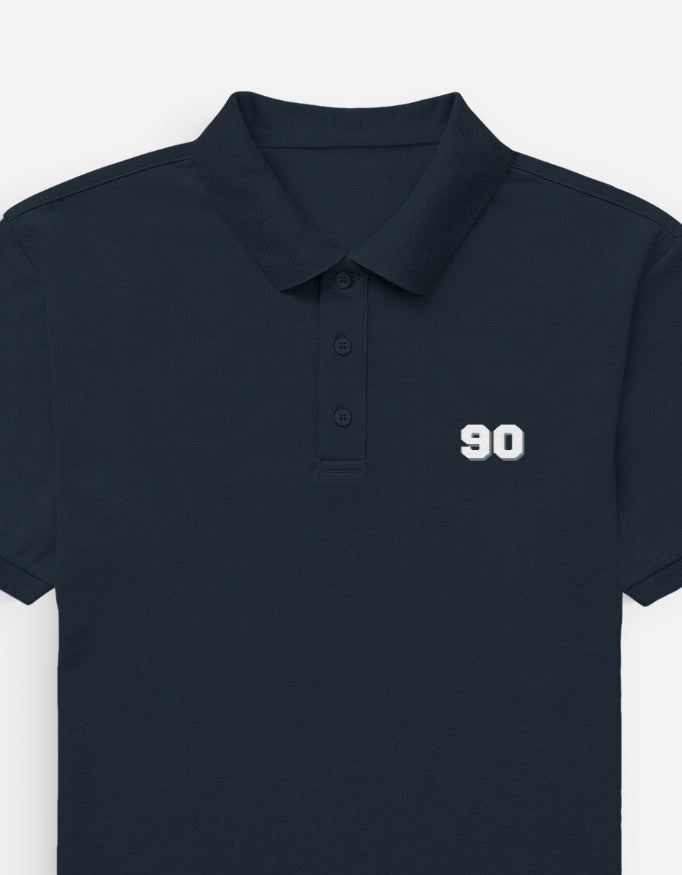 90- Men's Polo t-shirt regular fit cotton fabric heavyweight fabric detail view by HAViT Apparel
