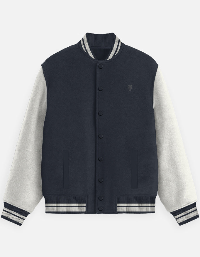 HAViT Signature Varsity Jacket jacket cotton fabric heavyweight fabric detail view by HAViT Apparel