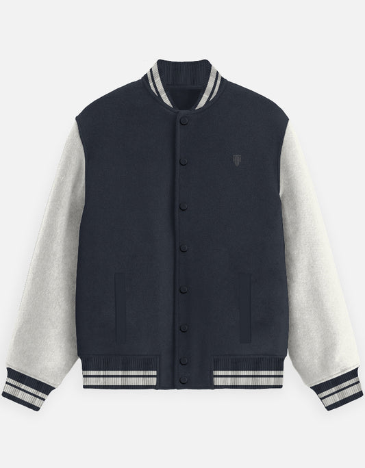 HAViT Signature Varsity Jacket jacket cotton fabric heavyweight fabric detail view by HAViT Apparel