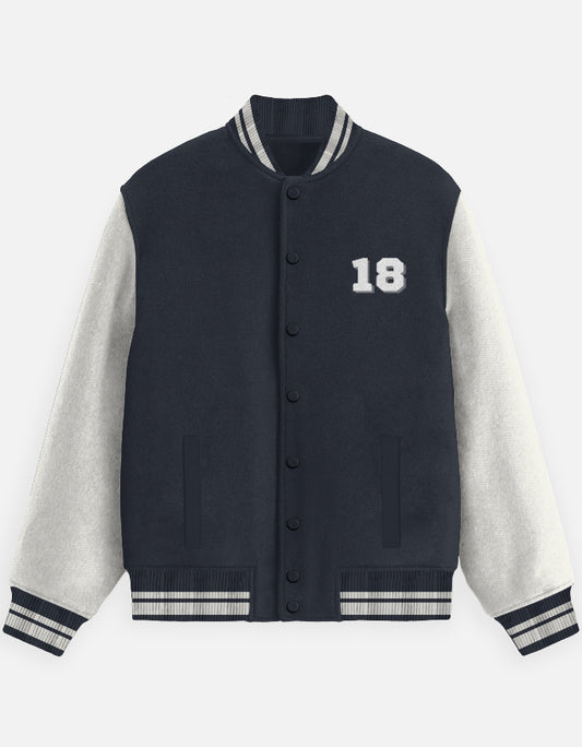 Varsity 18 Heritage Edition Jacket jacket cotton fabric heavyweight fabric detail view by HAViT Apparel