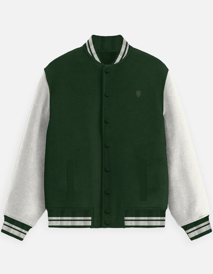HAViT Signature Varsity Jacket jacket cotton fabric heavyweight fabric detail view by HAViT Apparel