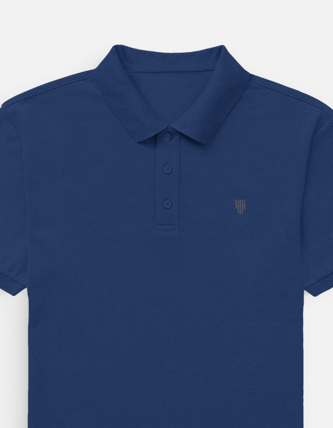Classic Men's Polo t-shirt regular fit cotton fabric heavyweight fabric detail view by HAViT Apparel
