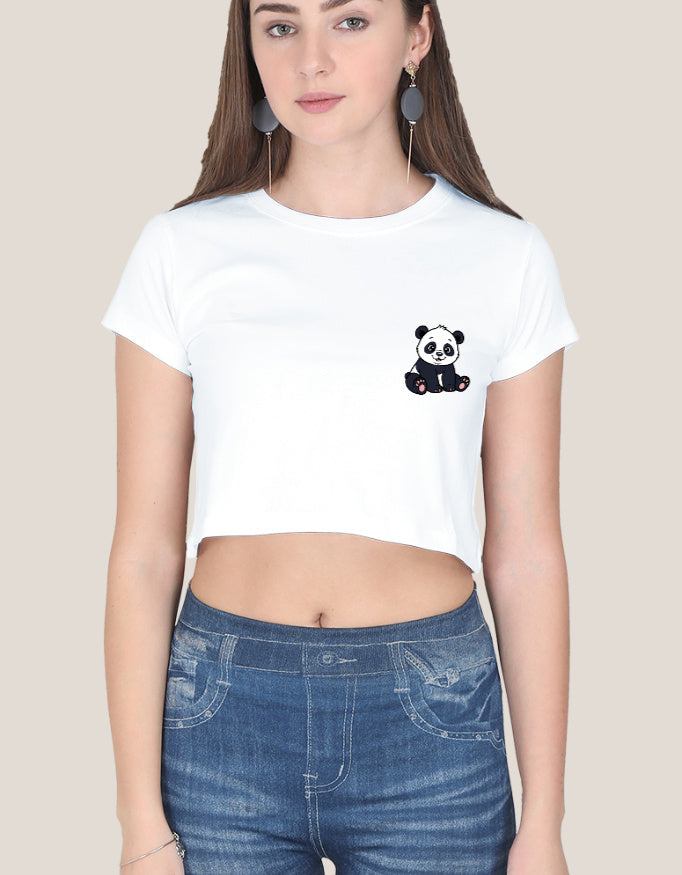 Crop Top cotton fabric heavyweight fabric detail view by HAViT Apparel