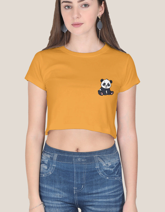 Crop Top cotton fabric heavyweight fabric detail view by HAViT Apparel