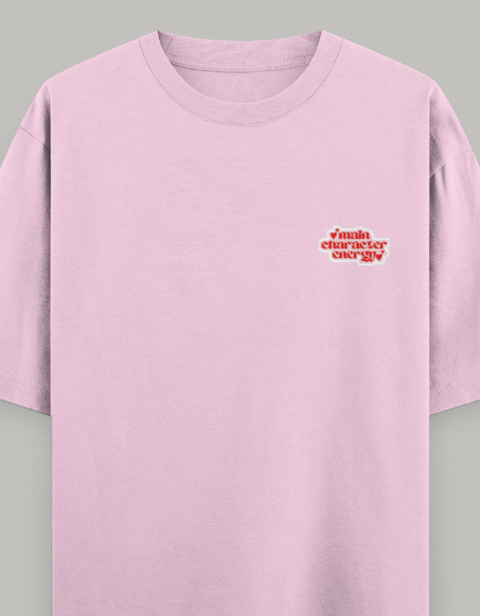 Soft Statement Oversized Women’s T-Shirt t-shirt oversized fit cotton fabric heavyweight fabric graphic print printed design detail view by HAViT Apparel