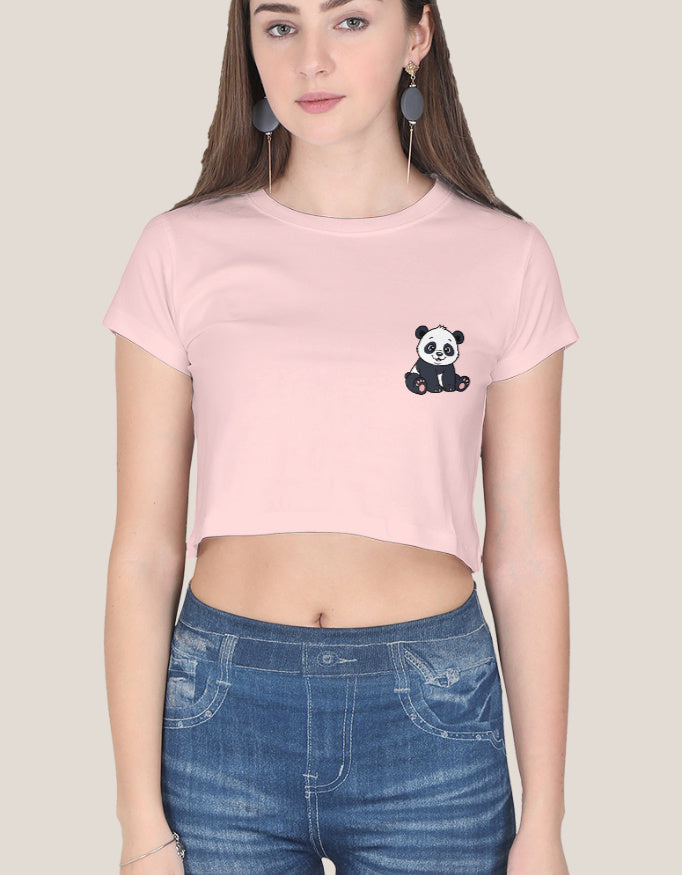 Crop Top cotton fabric heavyweight fabric detail view by HAViT Apparel