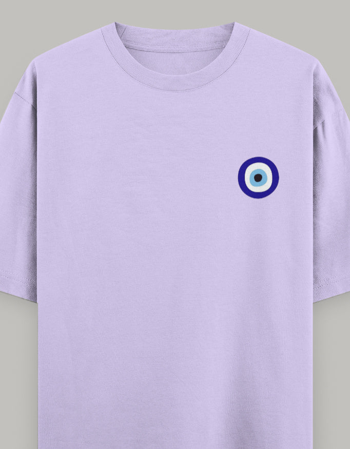 Protected Energy Oversized Women’s T-Shirt t-shirt oversized fit cotton fabric heavyweight fabric printed design detail view by HAViT Apparel