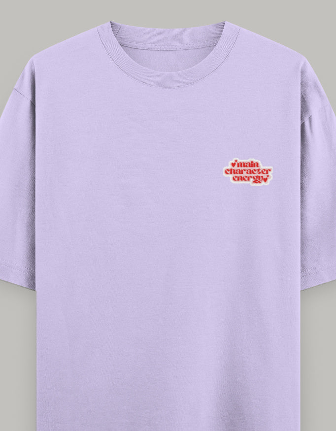 Soft Statement Oversized Women’s T-Shirt t-shirt oversized fit cotton fabric heavyweight fabric graphic print printed design detail view by HAViT Apparel