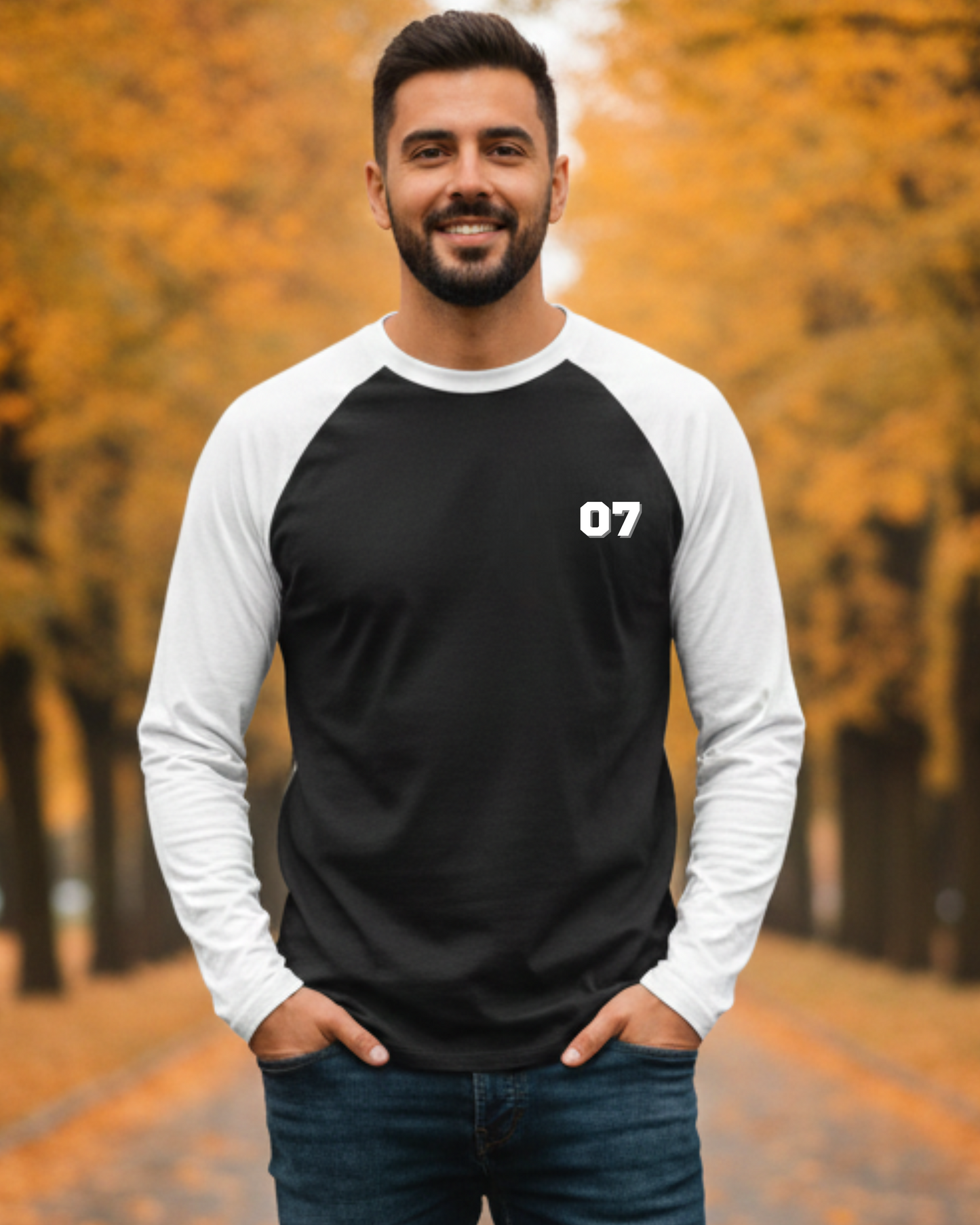 Prime 07 Raglan T-Shirt cotton fabric heavyweight fabric detail view by HAViT Apparel