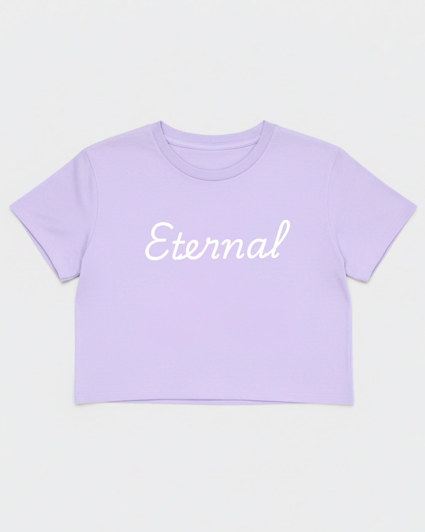 Minimal Eternal Crop Tee cotton fabric heavyweight fabric detail view by HAViT Apparel