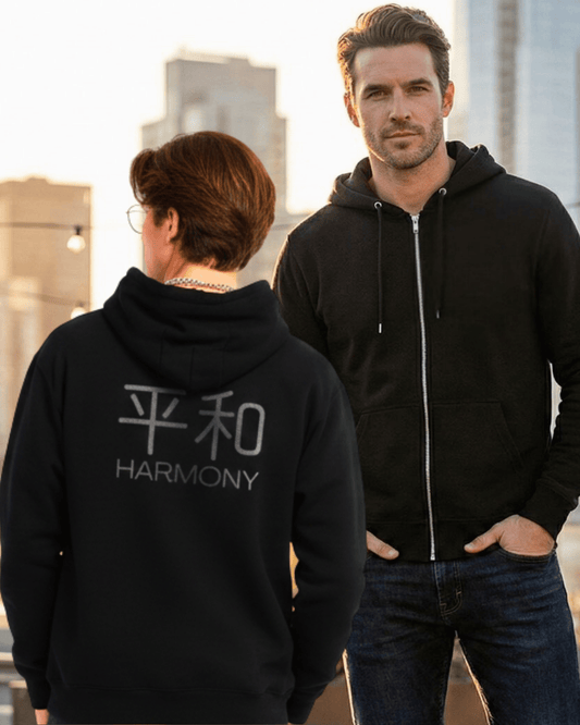 Premium Zip-Up Hoodie regular fit cotton fabric heavyweight fabric detail view by HAViT Apparel