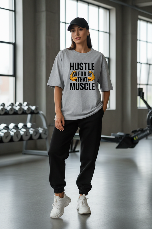 Muscle Hustle Oversize Tee