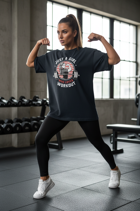 Girl Power Oversized Workout Tee